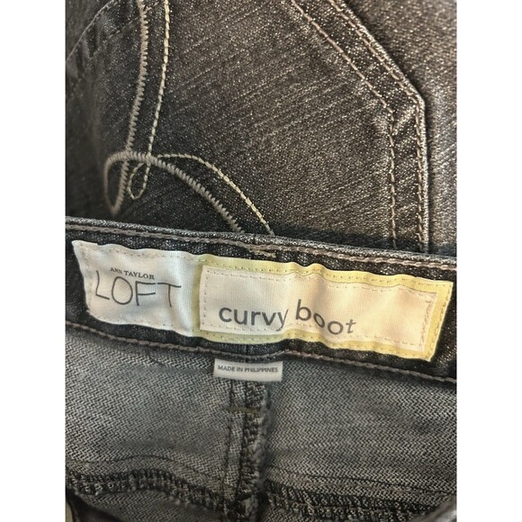 LOFT Women's Curvy Boot Size 14 Blue Med Wash 5 Pocket Jean - Picture 2 of 5